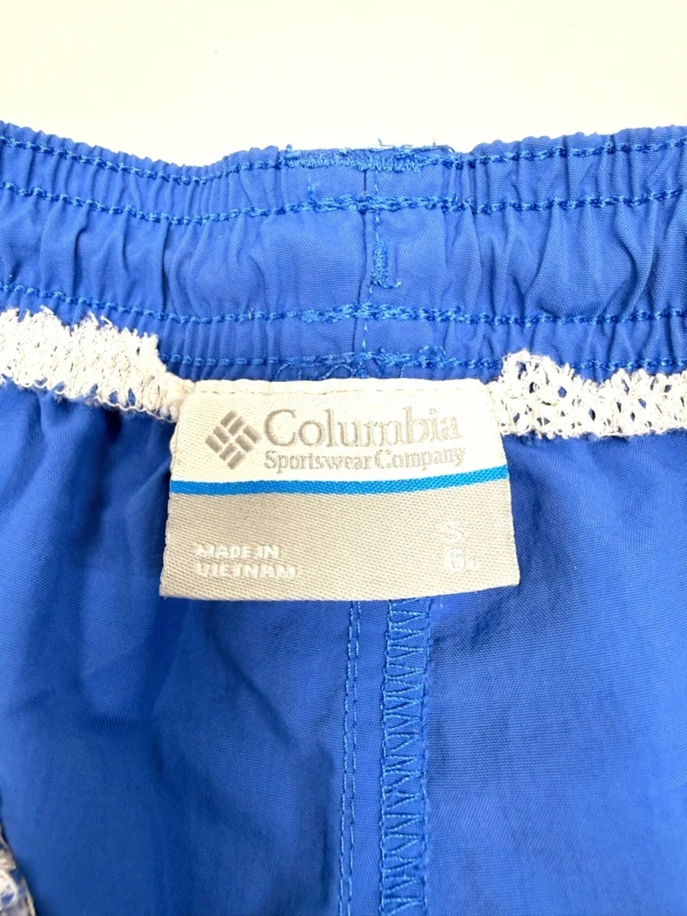 Men's Columbia Blue Quick-Dry Swim Shorts -Small PFG